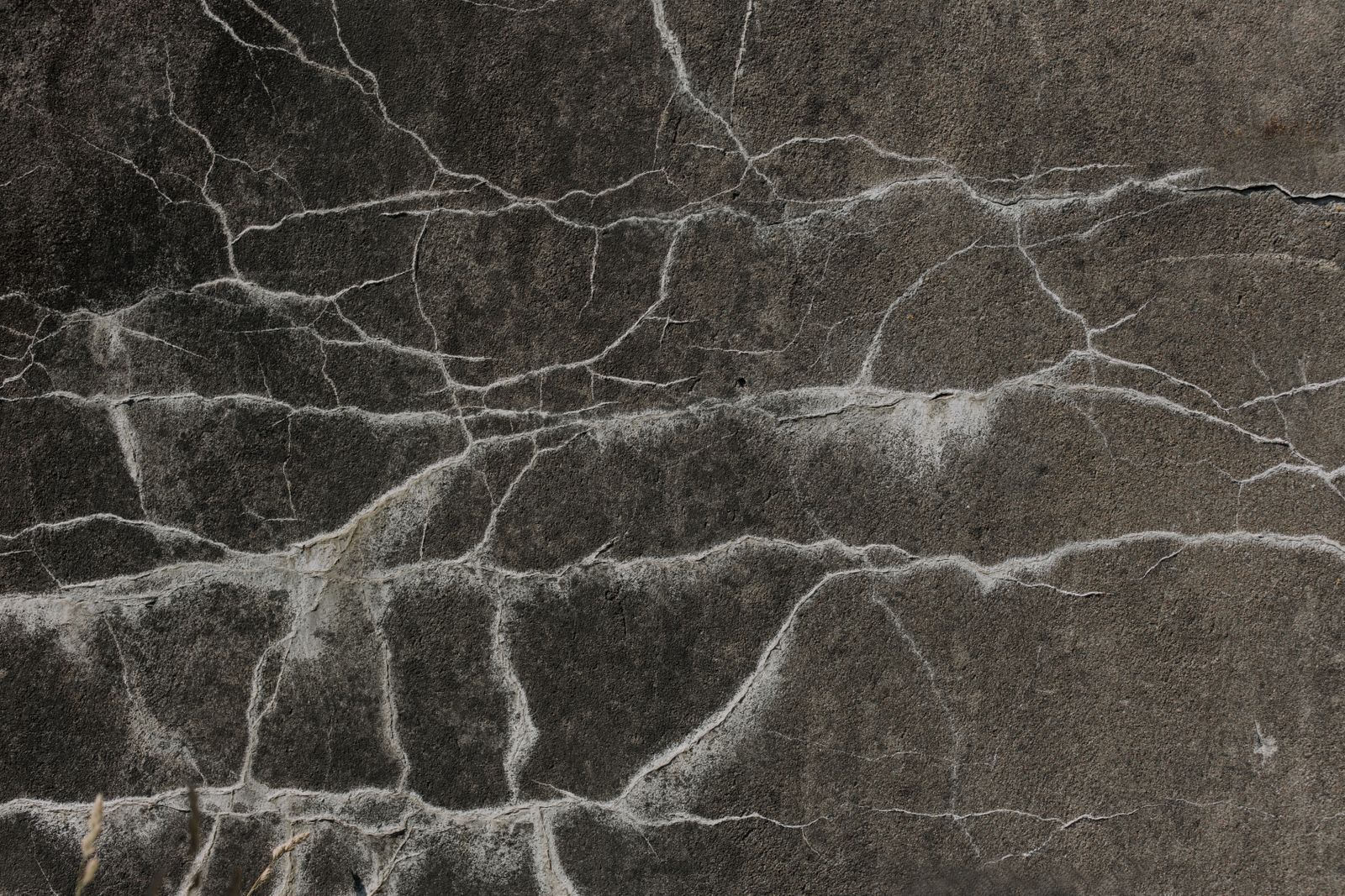 A close-up of a cracked concrete wall on a residential property — the physical evidence of a construction defect that a diminution-in-value appraisal quantifies as a market discount
