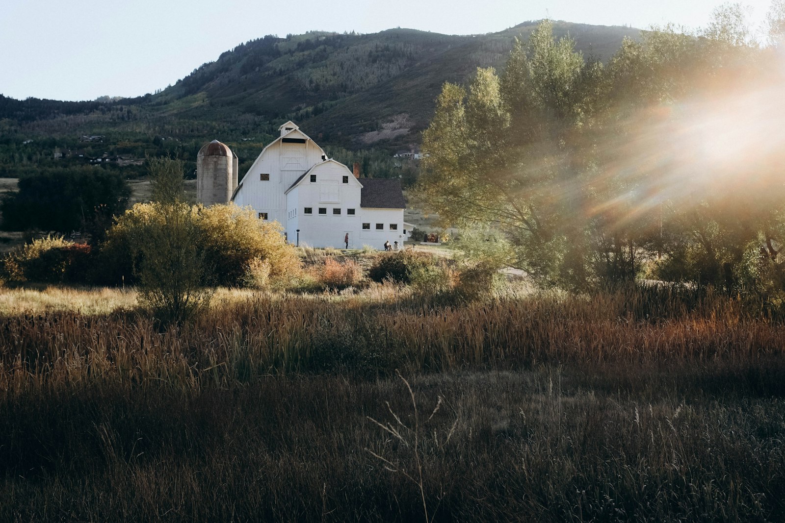 McPolin Farm at autumn dusk, Park City, Utah